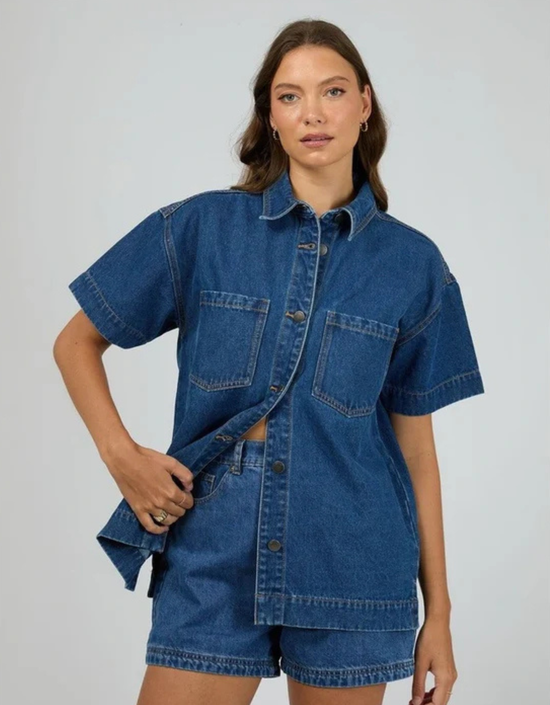 Simi Denim Shirt-Blue