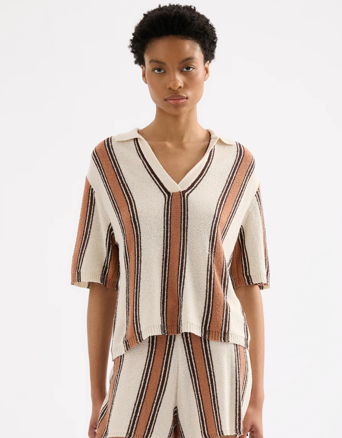 Oda Knit Top-Manuka Stripe