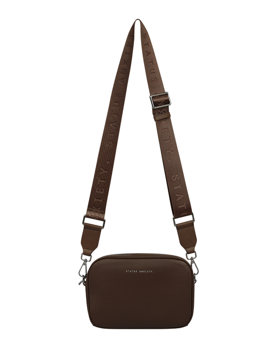 Plunder Bag With Webbed Strap- Cocoa