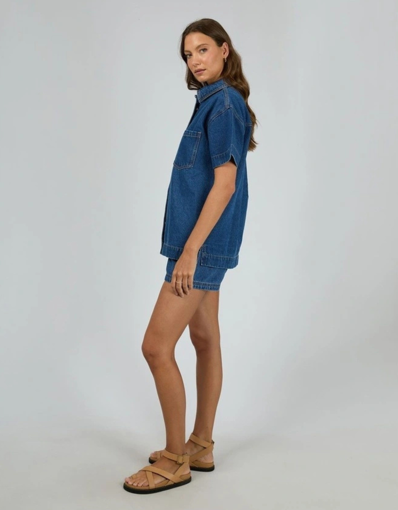 Simi Denim Shirt-Blue