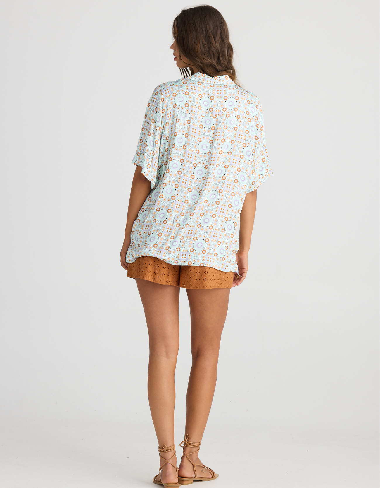 Palm Springs Shirt-Medina Blue