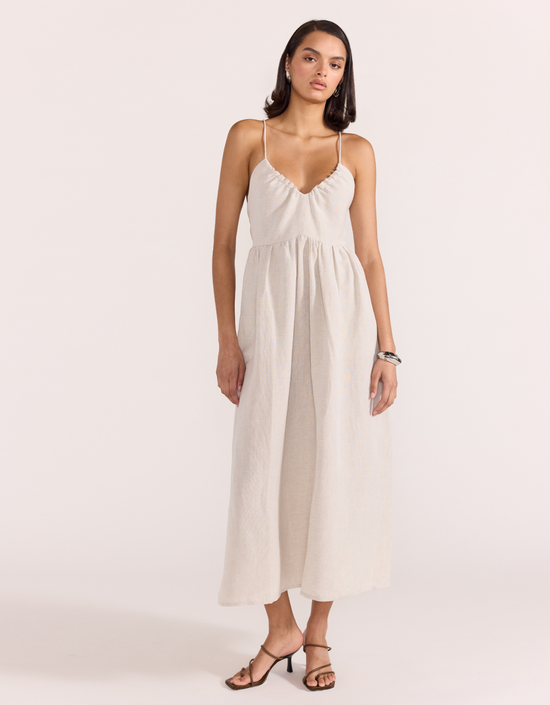 Harper Sundress-Natural Marle