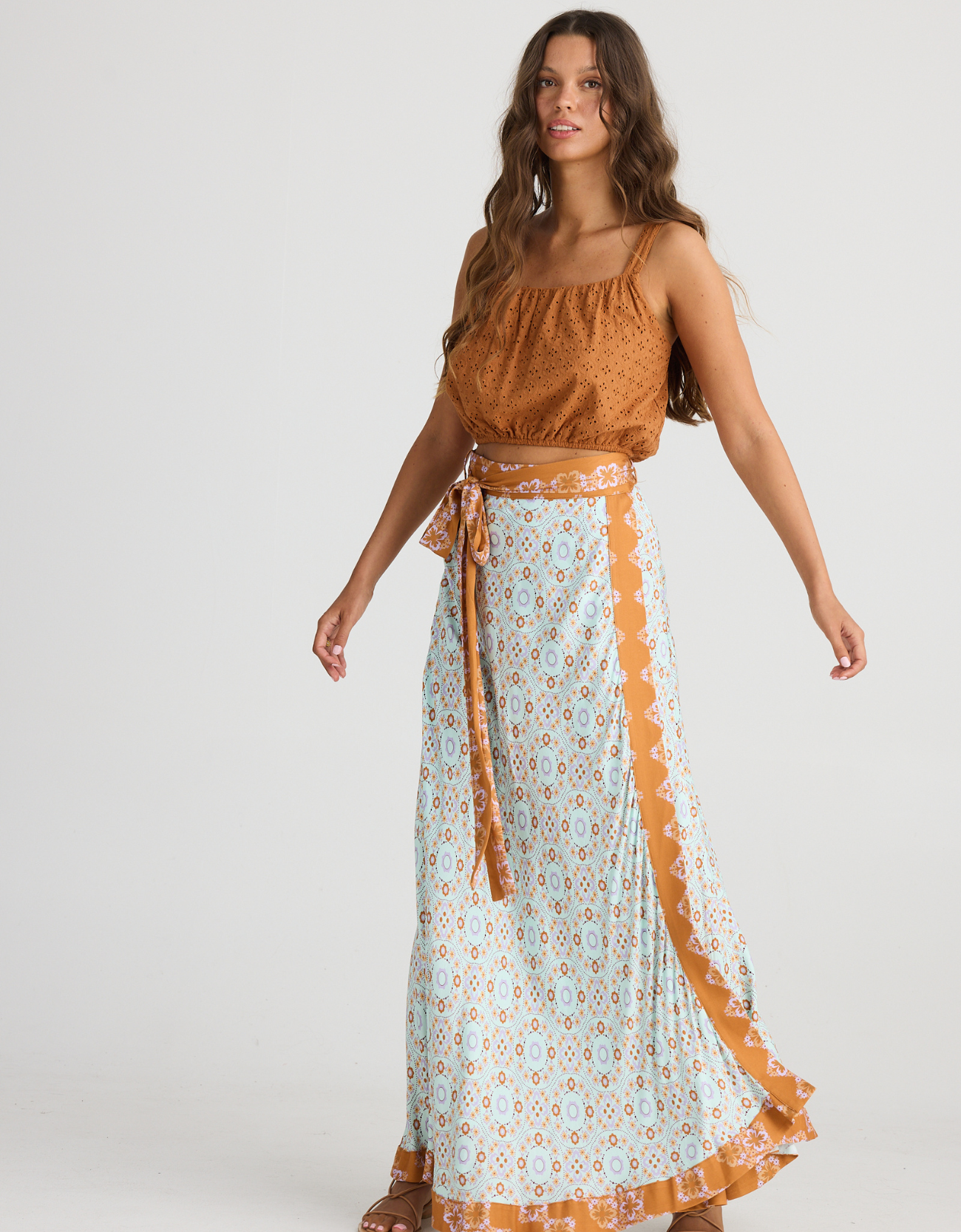 Aphrodite Skirt-Medina Blue