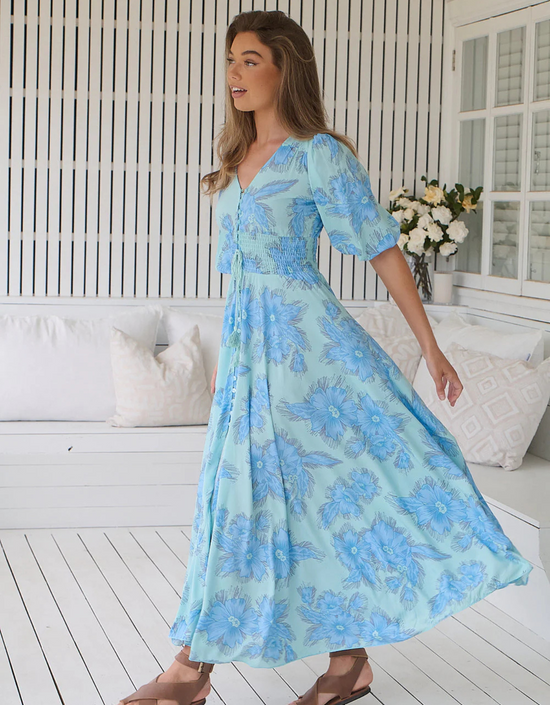 Indy Maxi Dress-Summer Song Print