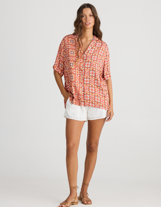 Palm Springs Shirt-Medina Spice