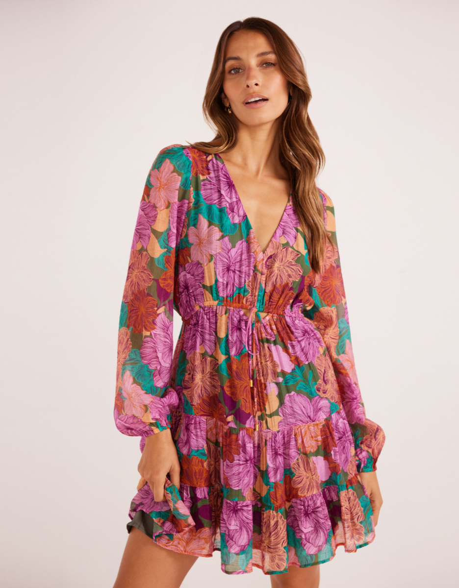 Zora Mini Dress-Fall Floral – Little Love Boutique