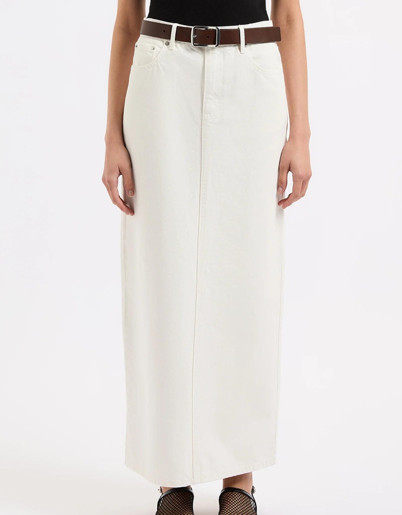 Organic Denim Maxi-Ecru