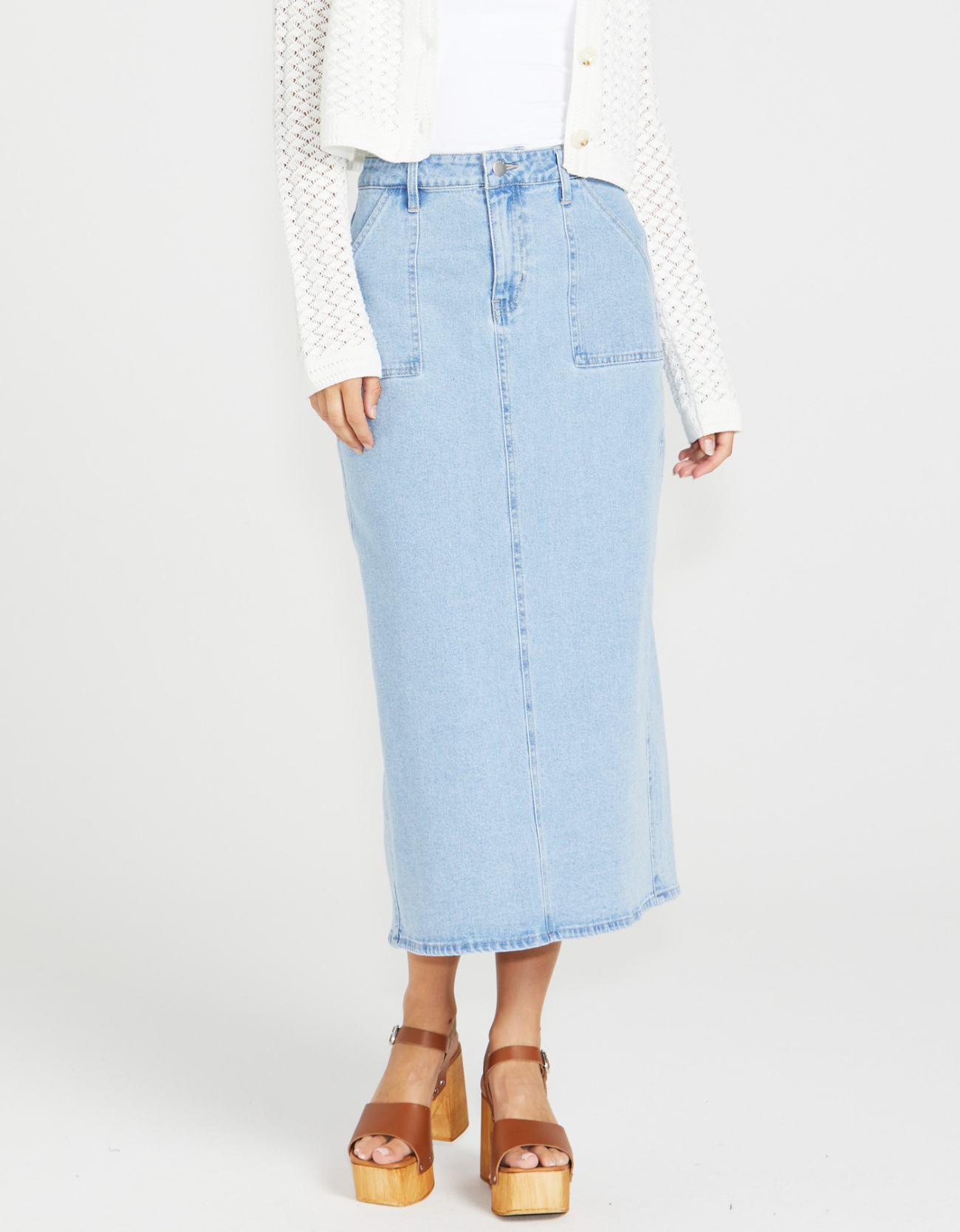 Isella Denim Skirt- 92 Sandwash