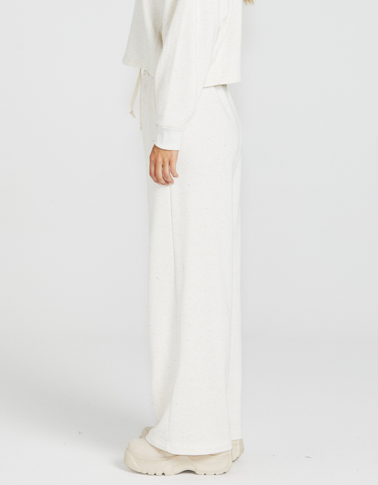 Giselle Sweatpant-Cream Fleck