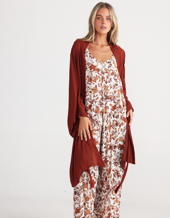 Temple Jumpsuit-Marbella Print