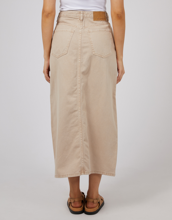 Pia Maxi Skirt-Beige