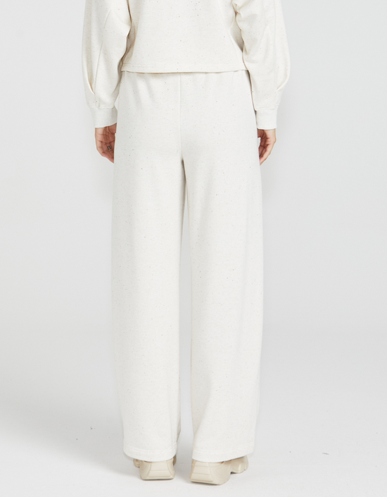 Giselle Sweatpant-Cream Fleck