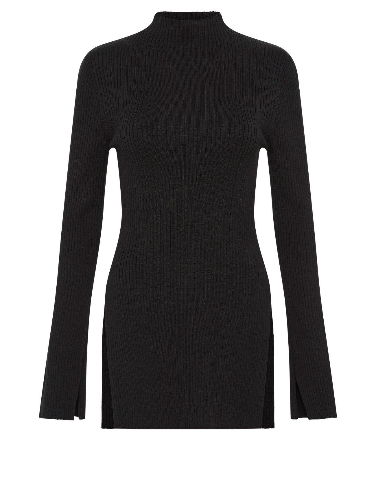 Malo Knit Tunic-Black