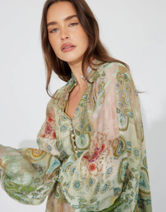 Dreams Blouse-Romania Print