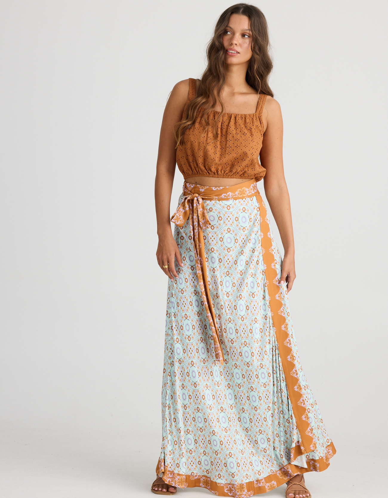 Aphrodite Skirt-Medina Blue