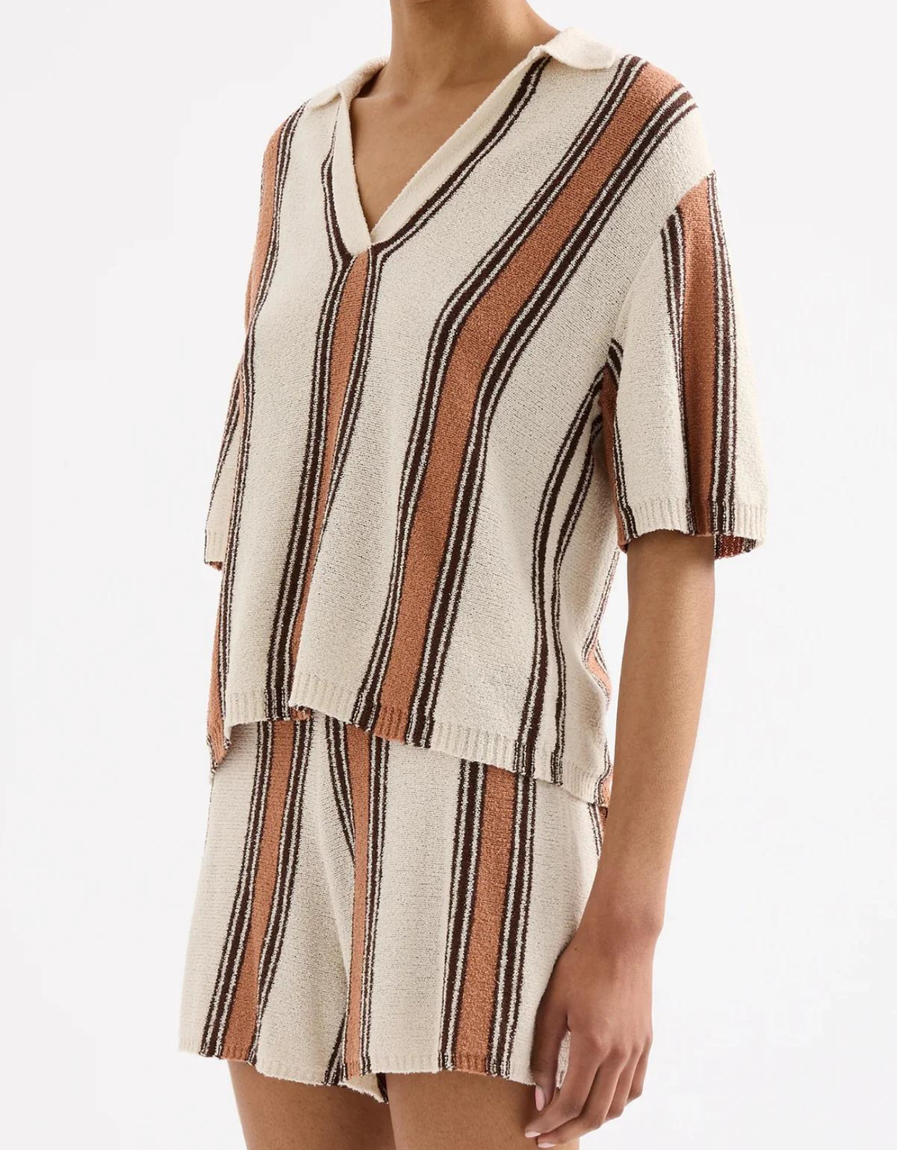 Oda Knit Top-Manuka Stripe