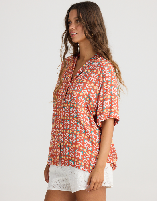 Palm Springs Shirt-Medina Spice