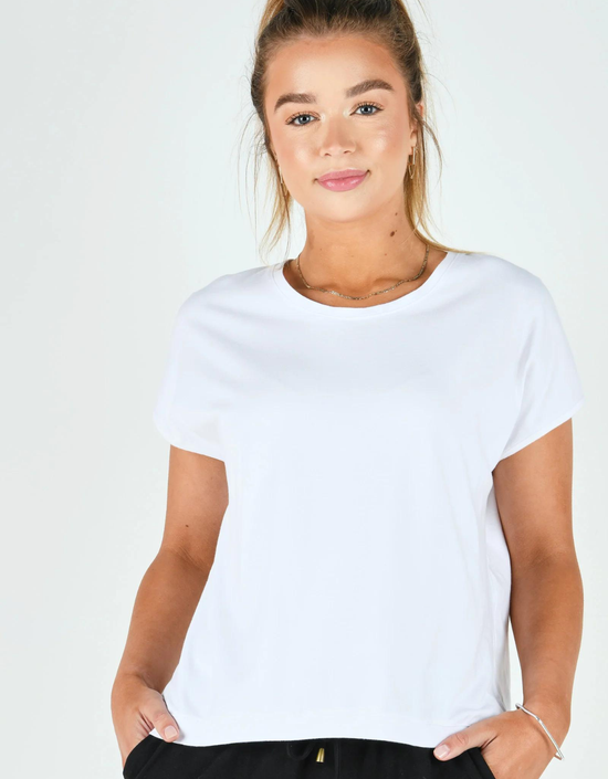 Shell Tee-White